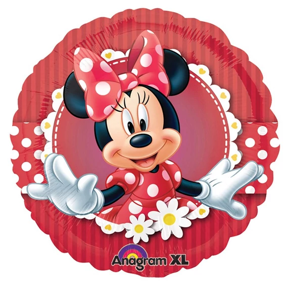 18 inch-es Pöttyös Minnie Egér Fólia Lufi