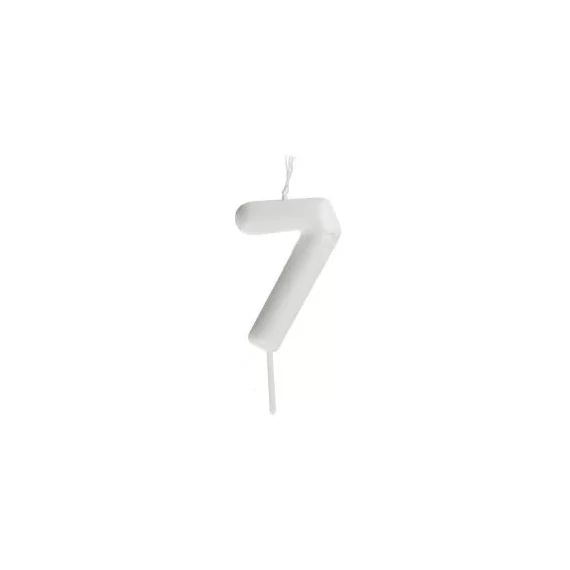 Számgyertya fehér, 7
