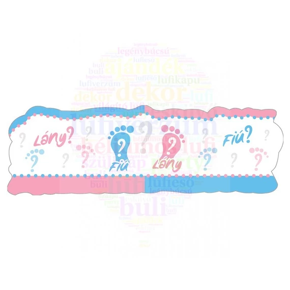 Fiú vagy Lány? Banner, 90x27cm