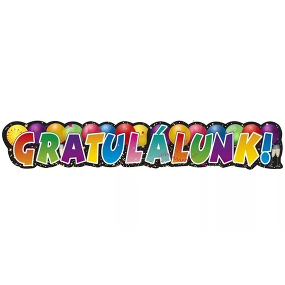 Gratulálunk Banner, 148x28cm
