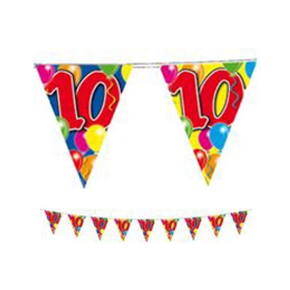 10-es Számos Szülinapi Zászlófüzér - 10 m