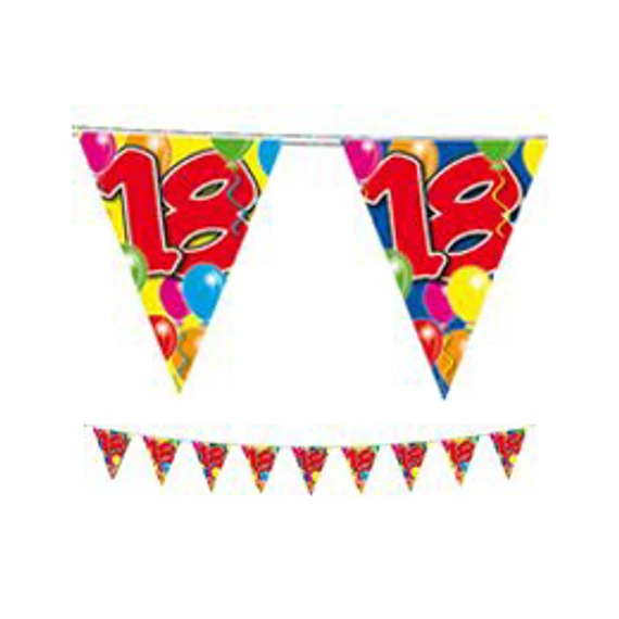 18-as Számos Szülinapi Zászlófüzér - 10 m