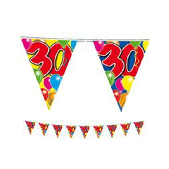 30-as Számos Szülinapi Zászlófüzér - 10 m