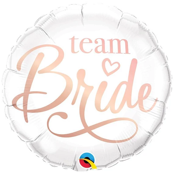 18 inch-es Team Bride Lánybúcsúra Fólia Lufi