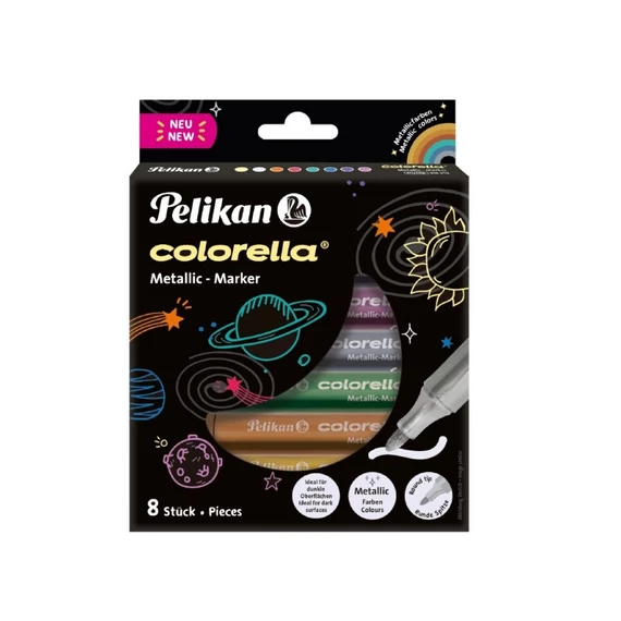 Pelikan Colorella Metallic filctoll / 8 szín