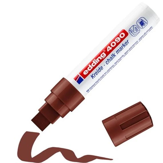 Folyékony Krétamarker Edding 4090 barna