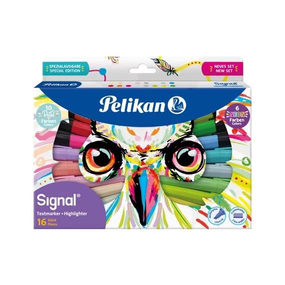 Szövegkiemelő Pelikan/16 db, Signal Owl