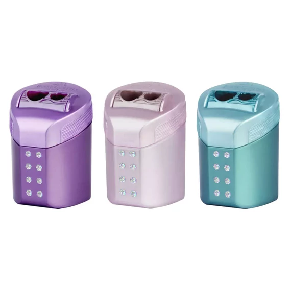 Faber-Castell hegyező RollOn Sparkle dupla tartályos klf. vegyes metál színben