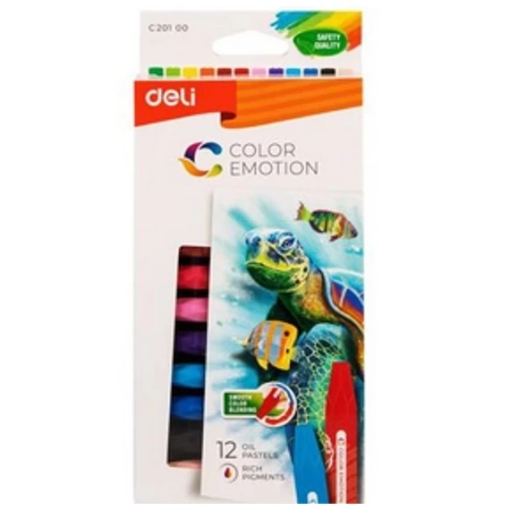 Deli olajpasztell, color emotion 12db