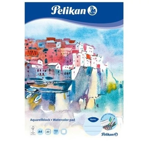 Rajzblokk akvarell Pelikan  A/4, 20 ív