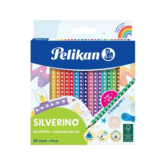 Színes ceruza Pelikan / 24 szín Silverino