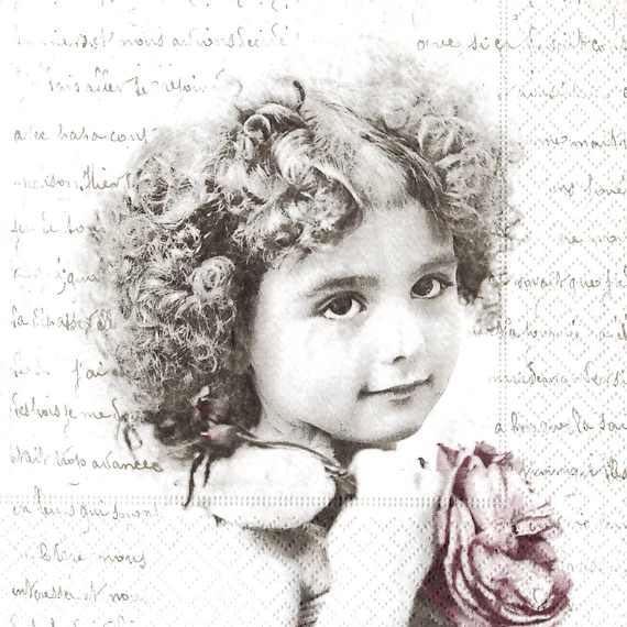 Szalvéta vintage, 33x33cm