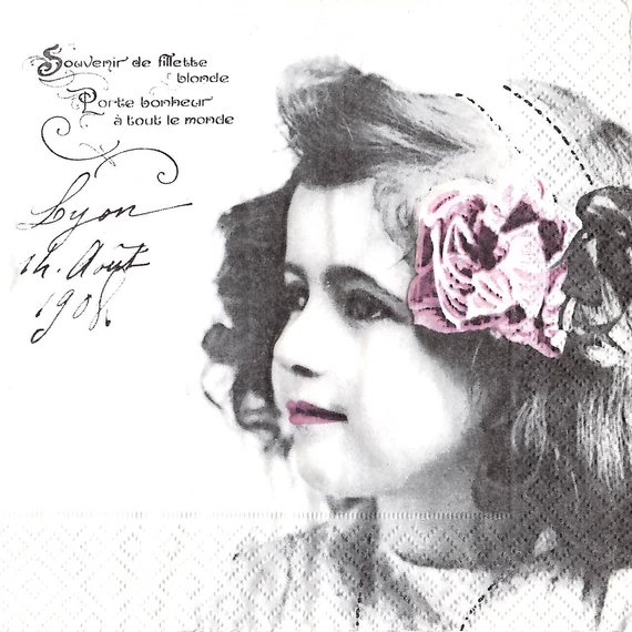 Szalvéta vintage, 33x33cm
