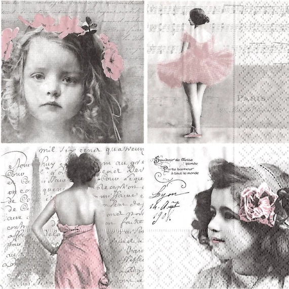 Szalvéta vintage, 33x33cm