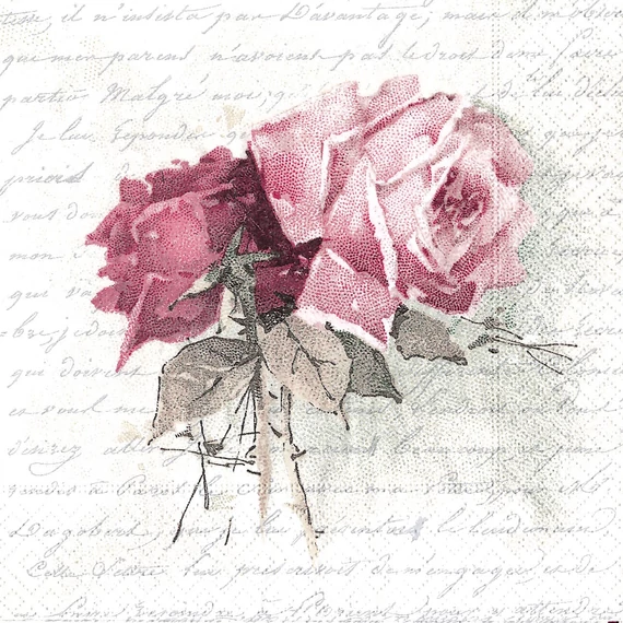 Szalvéta vintage, 33x33cm