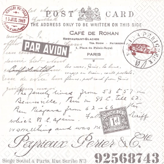 Szalvéta vintage, 33x33cm