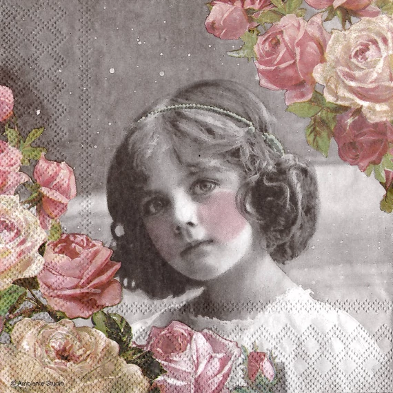 Szalvéta vintage, 33x33cm