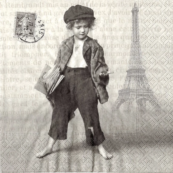 Szalvéta vintage, 33x33cm