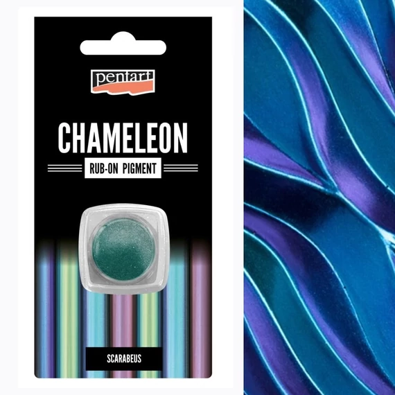 Rub-on pigment kaméleon krómozott hatású 0,5 g éjféli óceán 41363