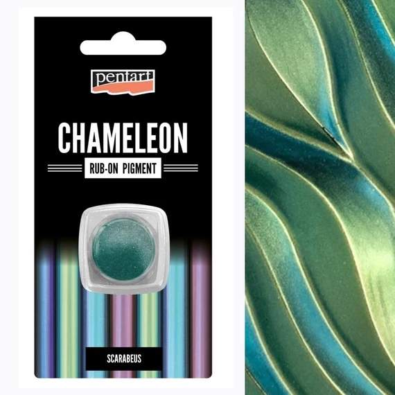 Rub-on pigment kaméleon krómozott hatású 0,5 g skarabeusz 41360