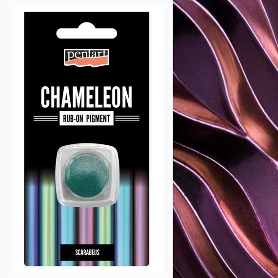 Rub-on pigment kaméleon krómozott hatású 0,5 g tűzarany 41361