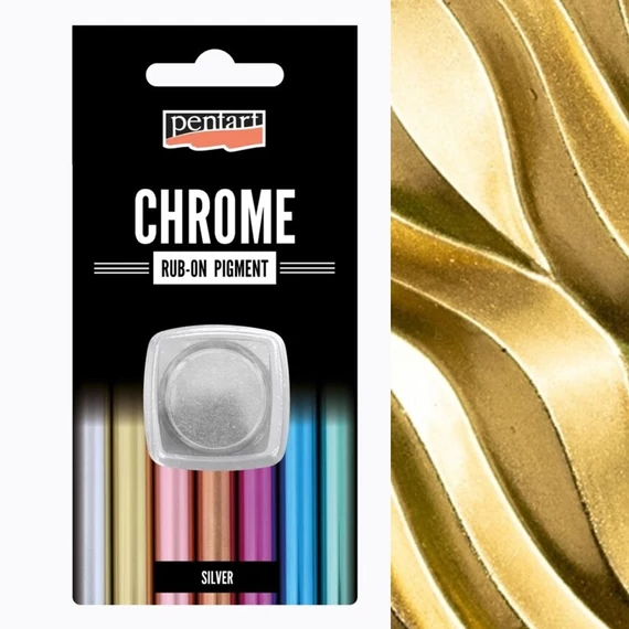 Rub-on pigment színes krómozott hatású 0,5 g arany 41356