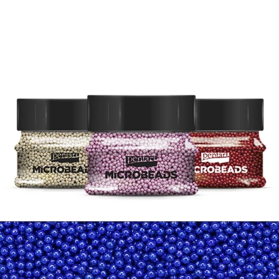 Szórógyöngy 0,8-1 mm 40 g  acélkék 38995