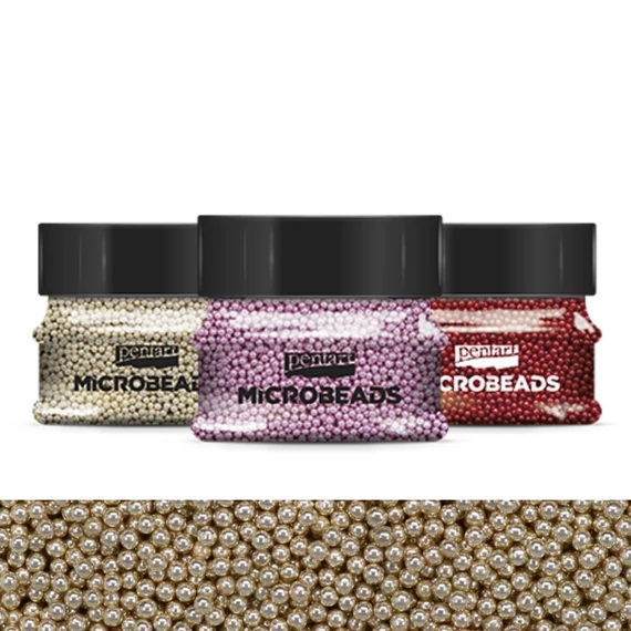 Szórógyöngy 0,8-1 mm 40 g  pezsgő 2 38974