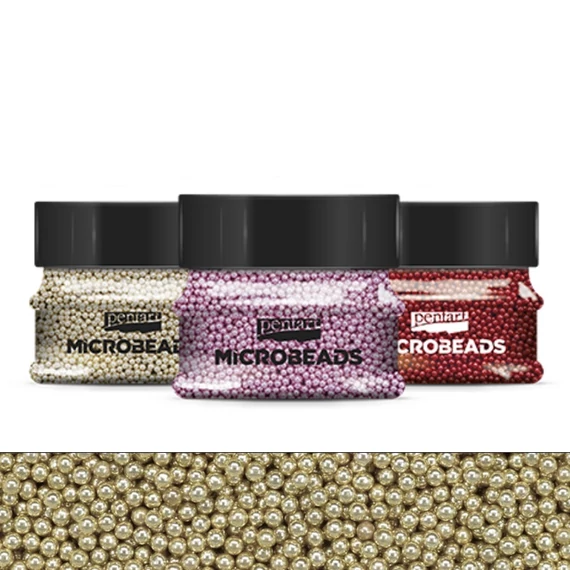 Szórógyöngy 0,8-1 mm 40 g  pezsgő 38975