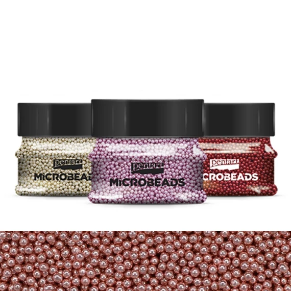 Szórógyöngy 0,8-1 mm 40 g  rózsaarany 38982