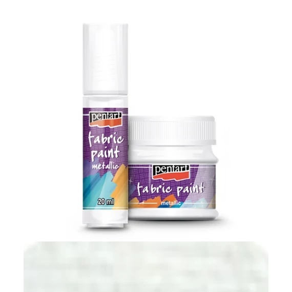 Textilfesték metál 20 ml gyöngyház fehér