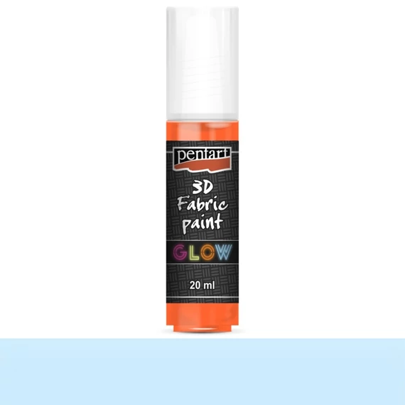 Textilfesték 3D sötétben világító 20 ml halványkék