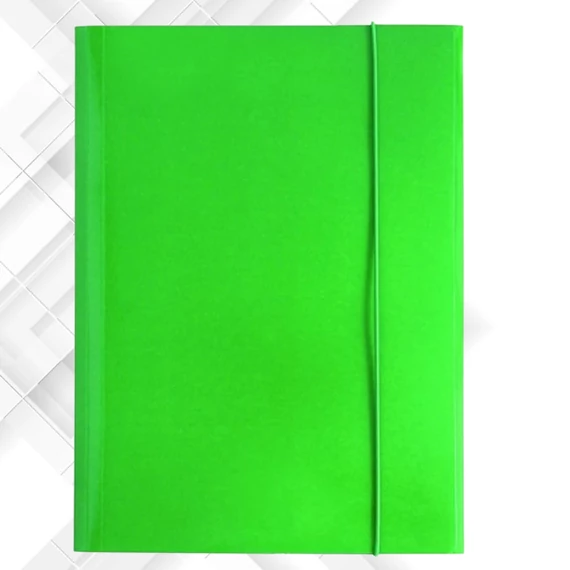 Gumis mappa OPTIMA A/4 600g neon zöld