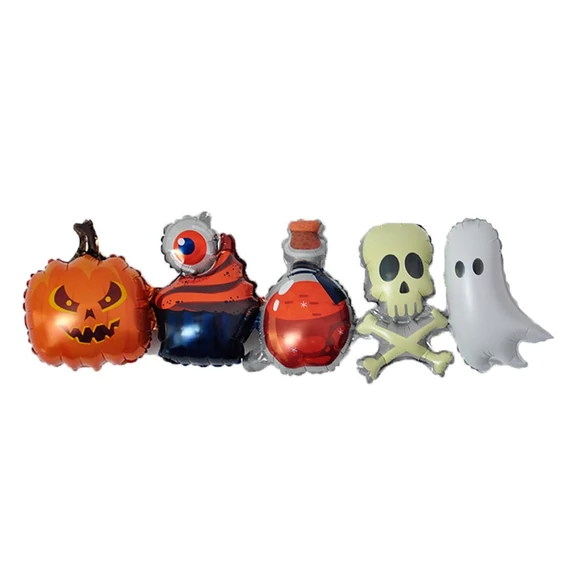 Léggömb fólia halloween girland, 101cm