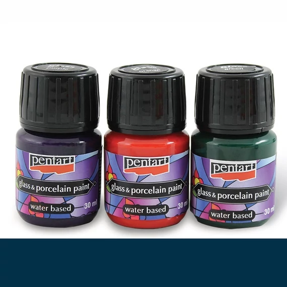 Üveg és porcelánfesték 30 ml türkizkék